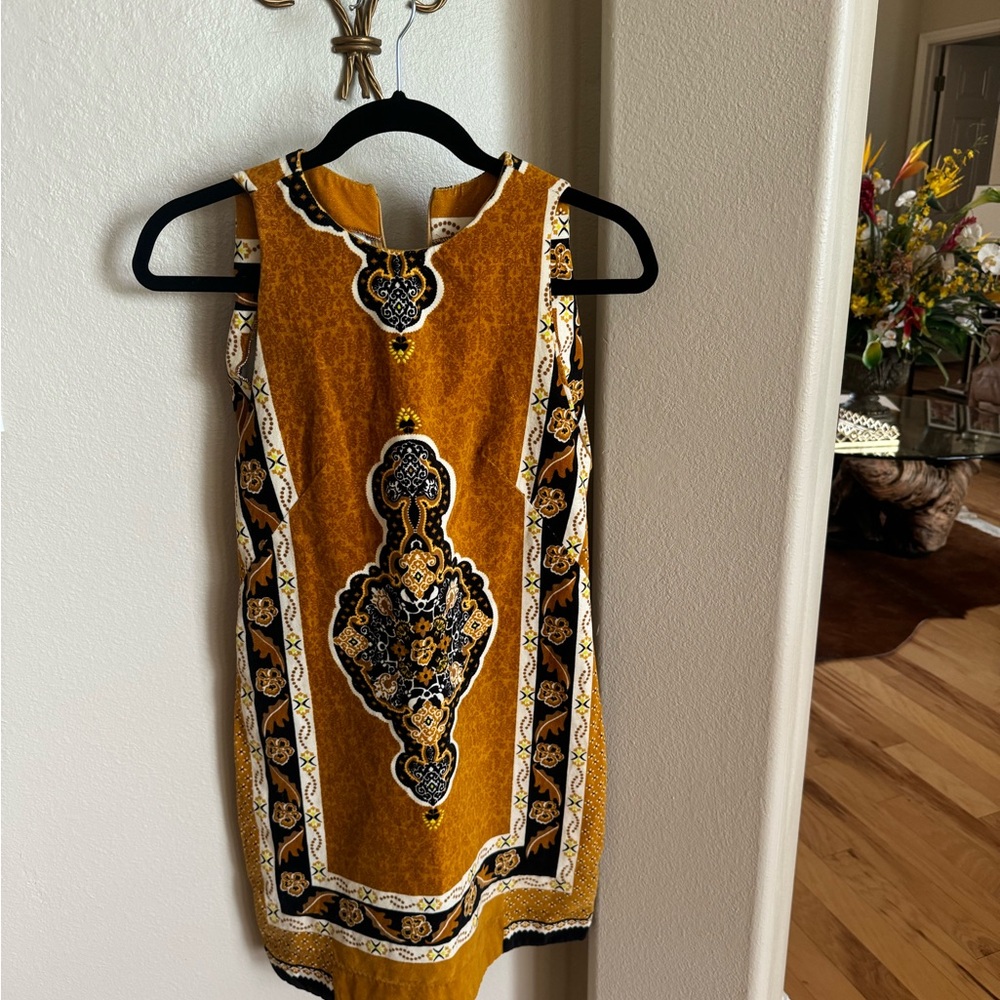 Farm rio sleeveless fall dress